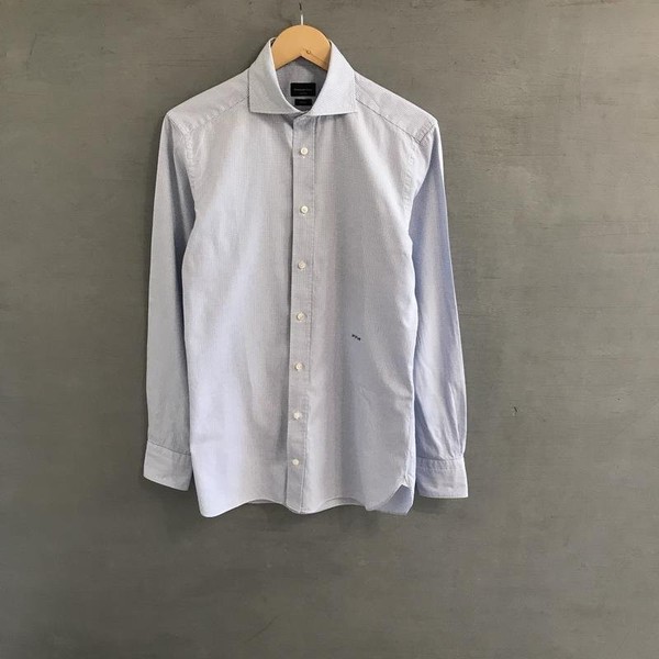 Men Ermenegildo Zegna Shirt White Cotton 38 / M / #1UTU