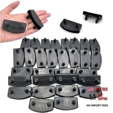 30pcs 54x9mm Black Replacement Bed Slat Plastic End Caps - 30pcs