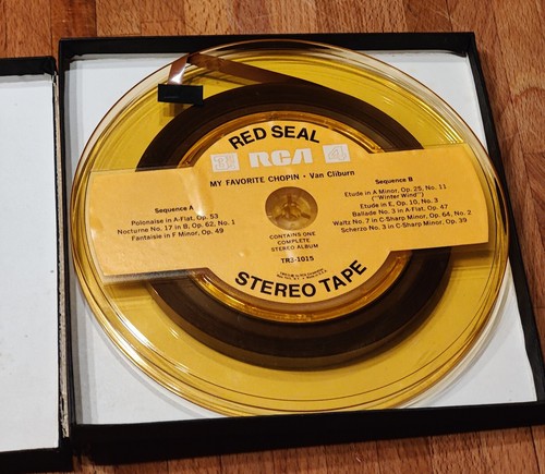 Vintage RCA Van Cliburn My Favorite Chopin Reel To Reel Tape 3-3/4 IPS TR3-1015 - Picture 2 of 4