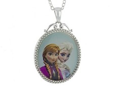 ELSA ANNA FROZEN DISNEY  CHILDREN'S BEST FRIENDS SCRIPT NECKLACE 18" frozen