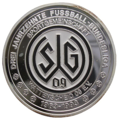 SG WATTENSCHEID 09 - MÜNZE-MEDAILLE - DREI JAHRZEHNTE FUSSBALL