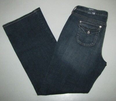 NEW Womens Apt. 9 Bootcut Stretch Jeans. Size 12 Blue. 32'' Inseam.