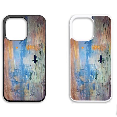Bedruckte Gummi Clip Handy Hülle Cover iPhone - Classic Paintings Sunrise Monet