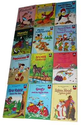 Vintage Walt Disney Wonderful World Of Reading - 12 Hardcover