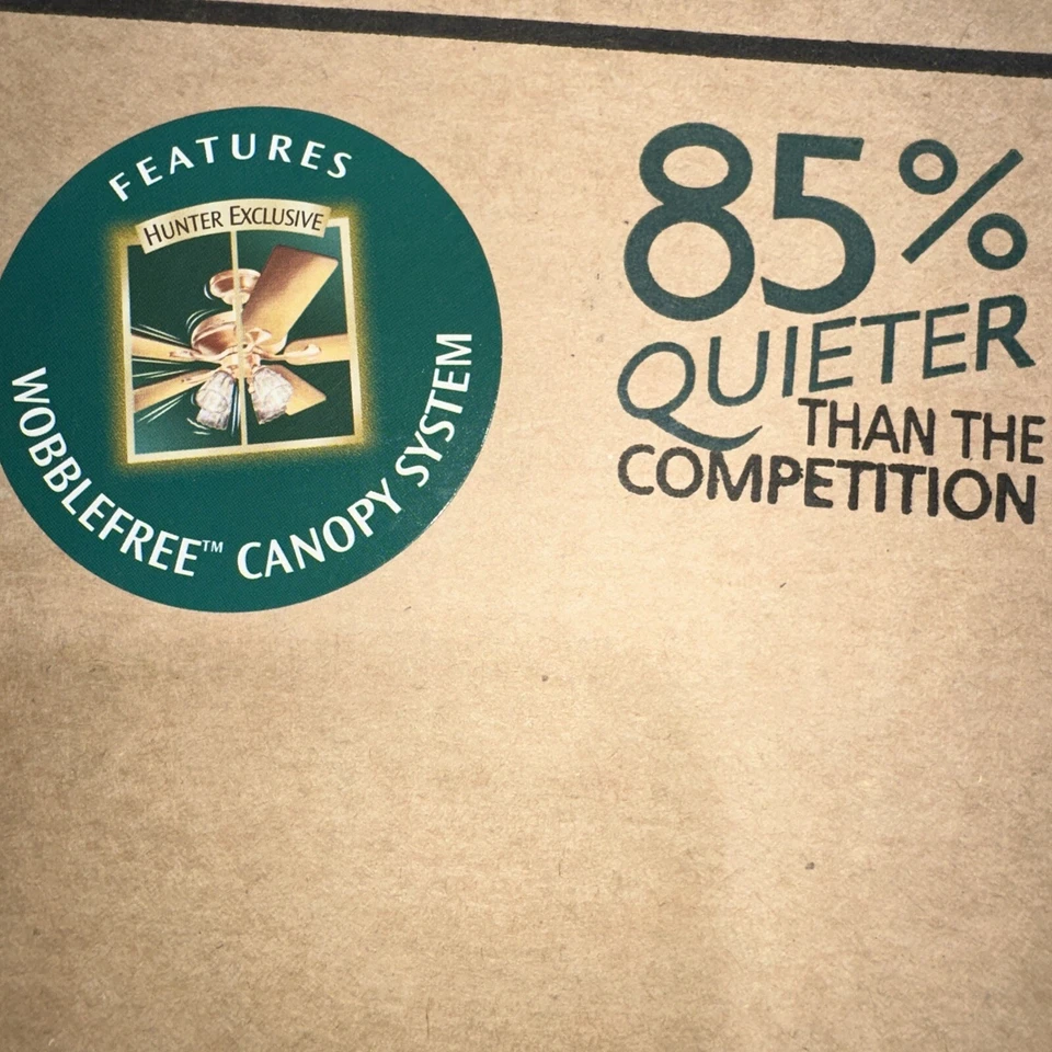 Vintage Hunter Studio Series 22447 52" Ceiling fan-Bronze Walnut Blades - Image 2 of 4