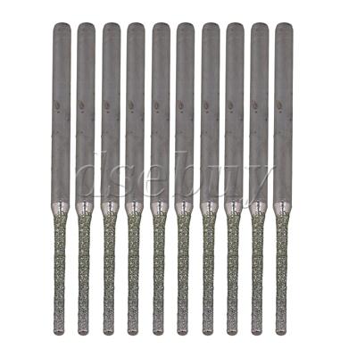 0.15CM Light Extended Diamond Coated Drilling Bits Tools Set of 10 Silver
