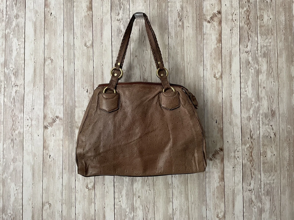 Hidesign Womens Leather Handcrafted Satchel Bag Handbag Purse Light Brown  Medium