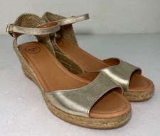 Toni Pons Womens Llivia-P Wedge Heels Bronze Size 40