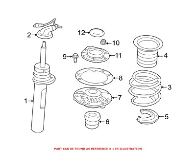 Genuine Front Driver Left Suspension Strut Assembly for Mini Cooper F56 ...