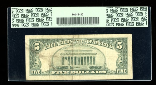 DBR 1988-A $5 FRN San Francisco STAR Fr. 1981-L* PCGS 15 Serial L03106906* - Picture 2 of 2
