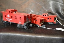 Model Train Railroad Lionel Gilbert American Flyer Caboose Set of 3
