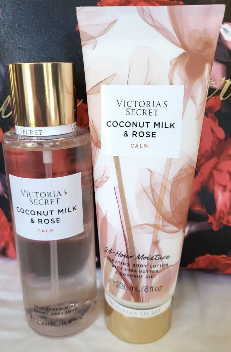 VICTORIA'S SECRET COCONUT MILK ROSE- CALM- FRAGRANCE MIST BODY