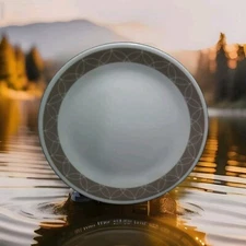 Corelle SAND SKETCH DINNER PLATE Taupe Tan Intertwining Sphere 10.25"