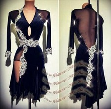 L1612 women Ballroom swing Ramba Latin/Rhythm Samba uk 10 US 8 Dance Dress