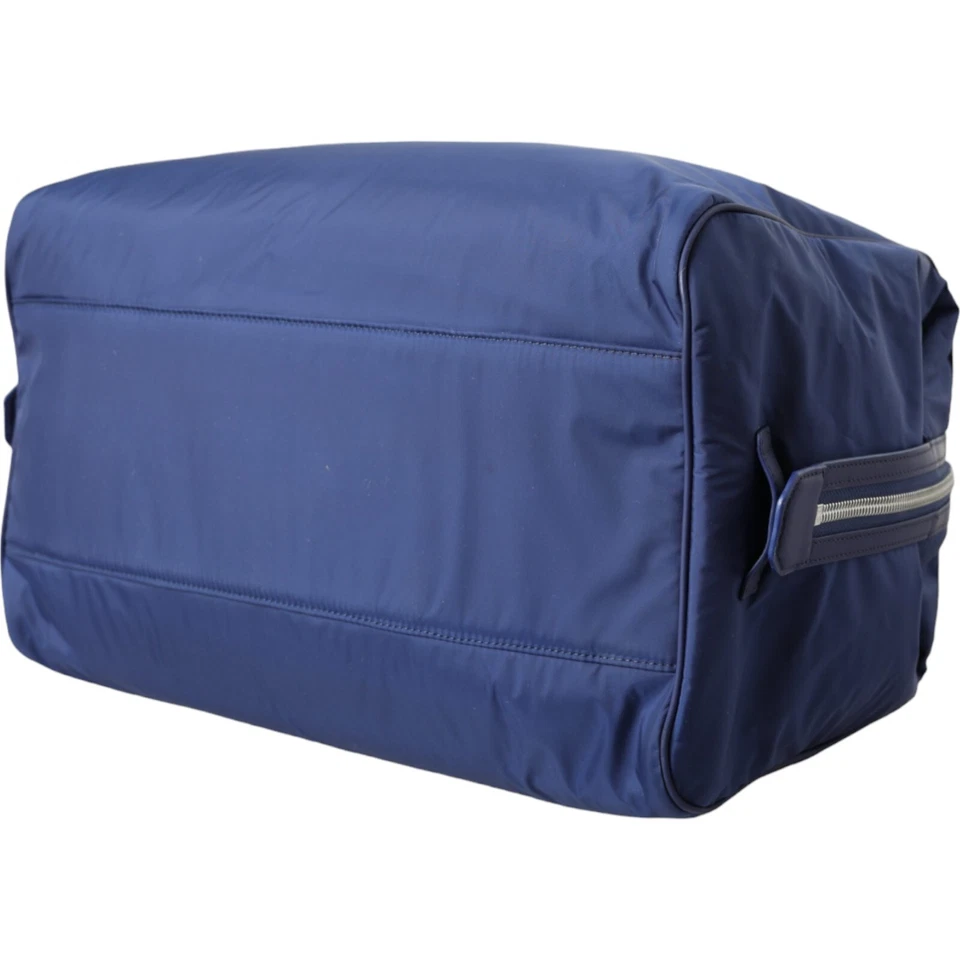 Bolso DOLCE & GABBANA Azul Nylon Piel de becerro Mano Hombro Bolsa de Lona Hombres 2680usd Foto 4 de 4