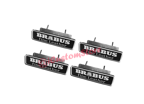 Brabus Fine Leather Stil Sitze Emblem Abzeichen Logo Mercedes Smart Fahrzeuge - Bild 7 von 10