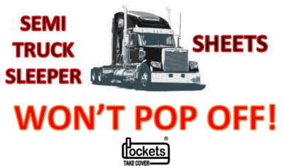 Won't Pop Off Semi Truck Sleeper Sheet Never Touches Floor Olive Hunter Green