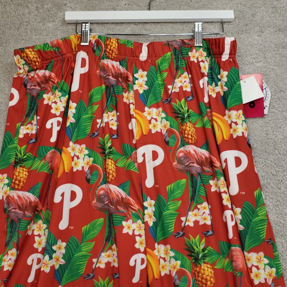 Pantalones de pijama del equipo de béisbol Philadelphia Phillies para hombre rojos 2XL estampado de flamencos Foto 2 de 4