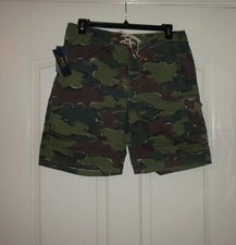 NWT Polo Ralph Lauren Men's Camo Swim Trunks 32-36 Cotton Swimsuit Board Shorts