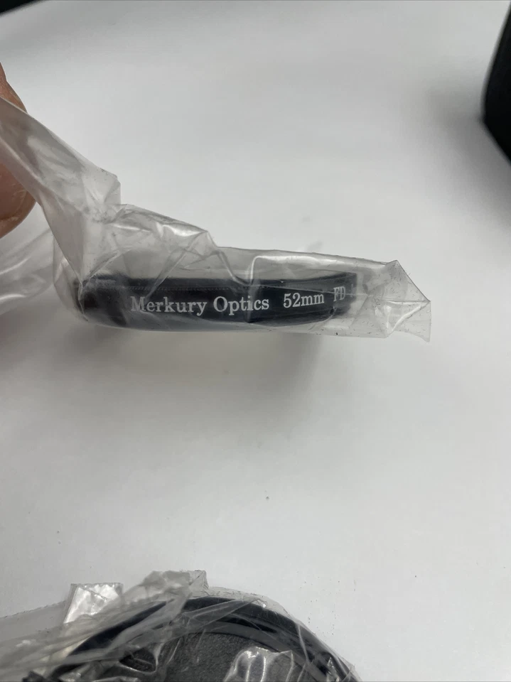 Merkury Optics Set (3) 52mm Lenses Lens Filter UV FD PL w/Case - Image 3 of 4