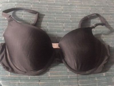 Victoria's Secret VS Demi Bra 34D UnderWire Lined Black 70817
