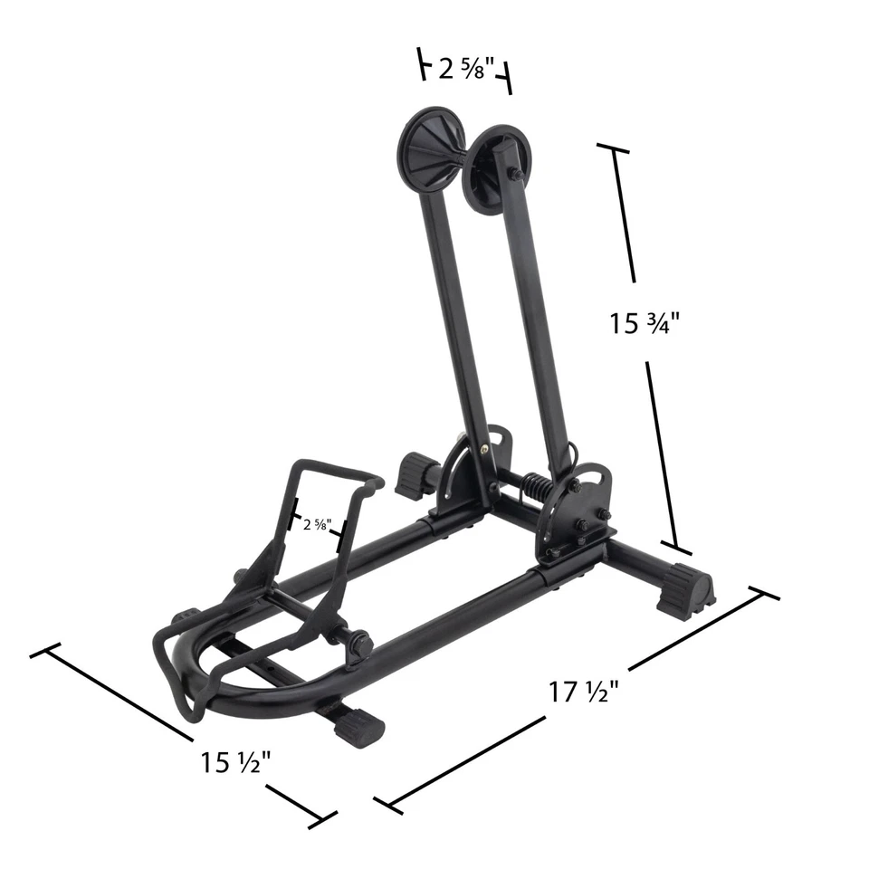 Apex BS-10501 Folding Portable Bicycle Storage Rack, Fits 1 Bike - Image 3 of 4