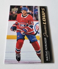 2021-22 UD Extended French Young Guns Mattias Norlinder Montreal Canadiens 