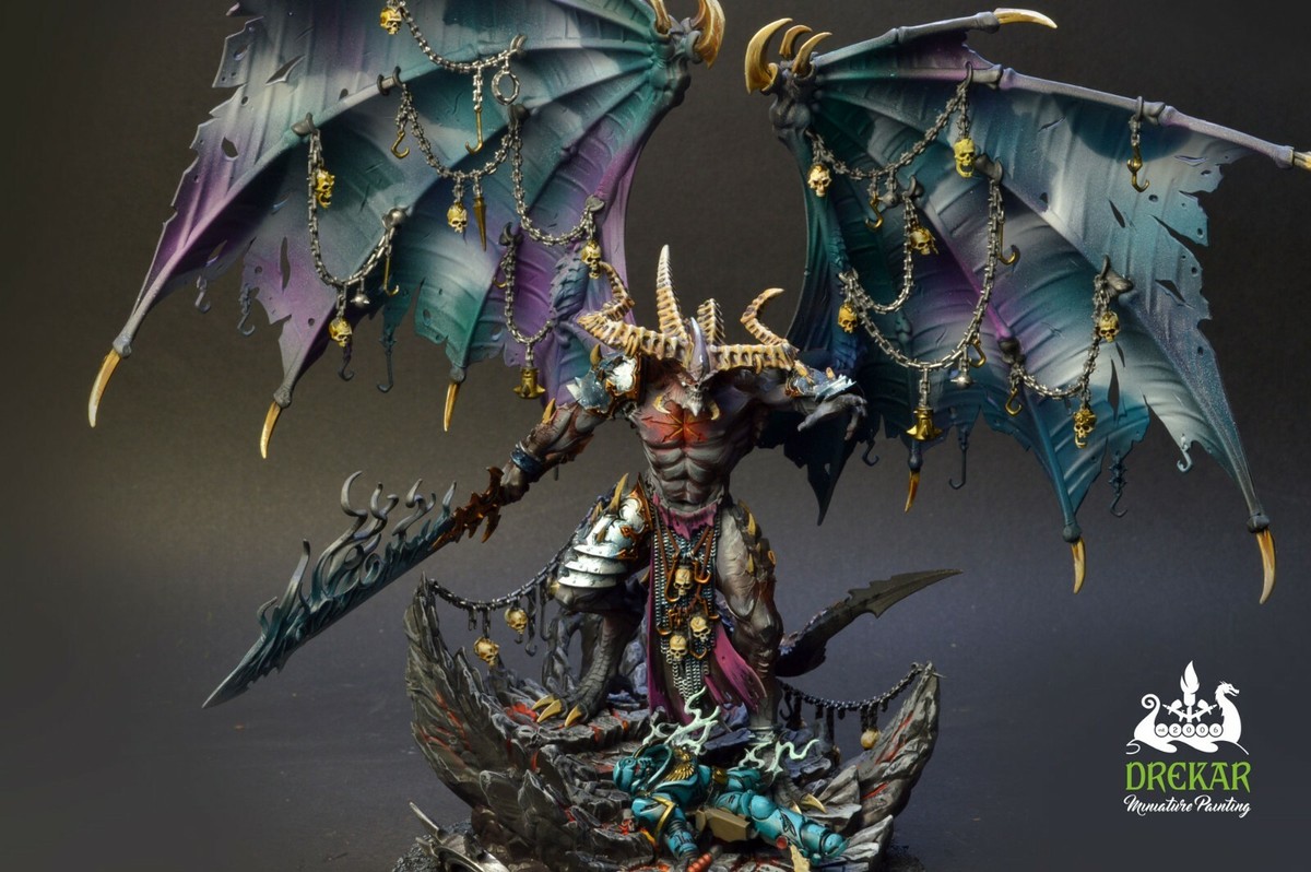 Be'lakor, the Dark Master ** COMMISSION ** painting galaxy daemons