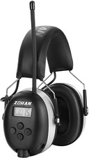 AM FM Radio Headphones With Digital Display Noise Reduction Earmuffs Comfortable