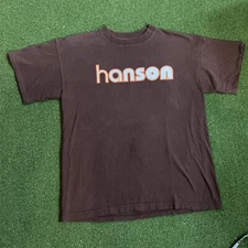 Vintage Hanson 1997 Middle Of Nowhere Shirt Size Large Single Stitch Polygram