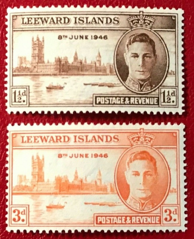 LEEWARD ISLANDS Sc#116-117 Mint NH OG VF (10-172)