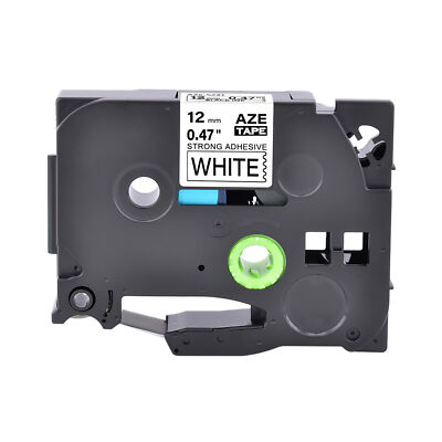 Extra Strength Adhesive Label Tape Fits for Brother P-Touch White/Yellow/Clear