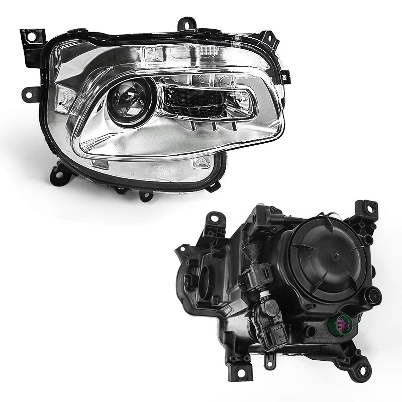 Passenger Headlight For 2014-2018 Jeep Cherokee Chrome Halogen Headlamp Right RH Foto 3 de 4