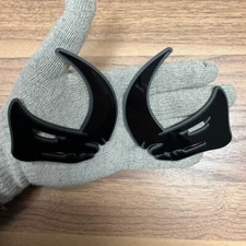 Mudhorn Fender Badges Emblem Black, Premium (2) BADGES, Angry Agressive