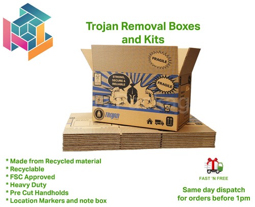 Removal Packing box STRONG LARGE QUALITY Cardboard House Moving Boxes - Picture 24 of 34