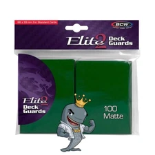 BCW Gaming Elite2 Deck Guard - Matte - Green Pokemon MTG FREE SHIP