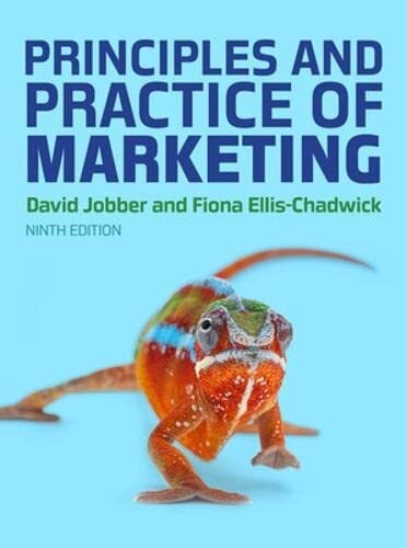 Principles and Practice of Marketing, 9e By David Jobber, Fiona Ellis-Chadwick