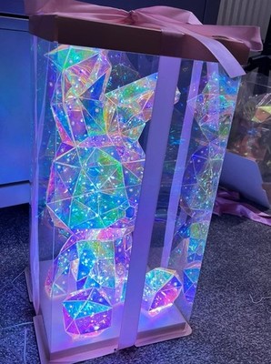 X1 großer Osterhase 3D 7D Lampen sensorisch USB bunt Nachtlicht