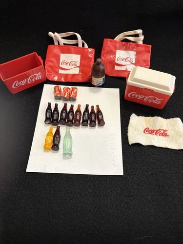 Vtg Barbie Coca Cola Summer Fun Accessories Coke 1986 #4025