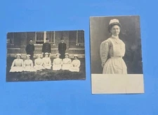 1909 RPPC Tulsa OK IDENTIFIED Nurses & Night Watch Orderlies Hospital Real Photo