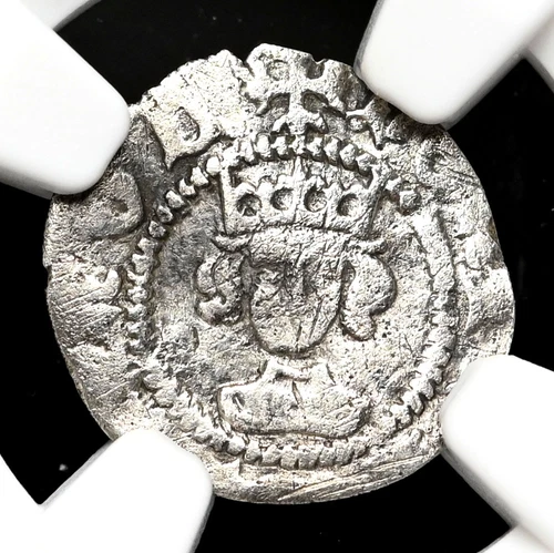 ENGLAND. Henry VI. 1422-1461. Silver Halfpenny, London, S-1870, NGC VF Details