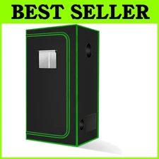 600D Mylar Grow Tent with Ventilation, Floor Tray - 18"x18"