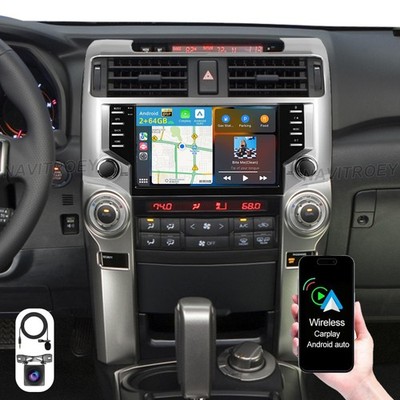 2+64G 9'' For Toyota 4Runner 2010-2024 Carplay Android 15 Car Radio GPS Navi +Cam