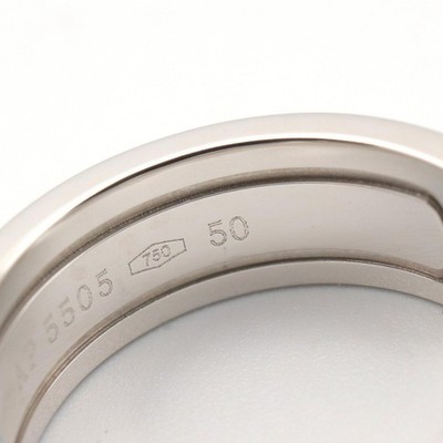 CARTIER C2 Ring 18KWG White Gold Used Unisex US size 5.5 #50 | eBay