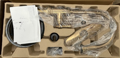 Signature Hardware SHXCAM107BG Amberley Kitchen Faucet  Brushed Gold READ