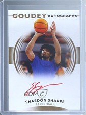 2022 Upper Deck Goodwin Champions Goudey Red Shaedon Sharpe Rookie Auto RC
