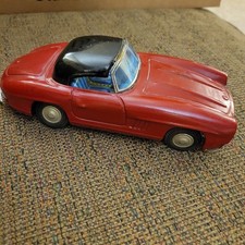 Mercedes Benz 300 SL Tin Toy. Red. Made In Japan