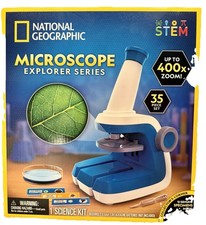National Geographic Explorer Series Microscope for Kids 400X Zoom, 35 Piece Set