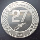 1 Troy oz 2026 Indy Kyle Kirkwood .999 Fine Silver Round JM Bullion Mint (#271)