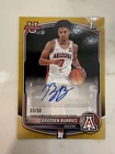 2025-26 NBA Bowman Brayden Burries GOLD 1ST PAPER AUTO #/50 SP Bucks Arizona